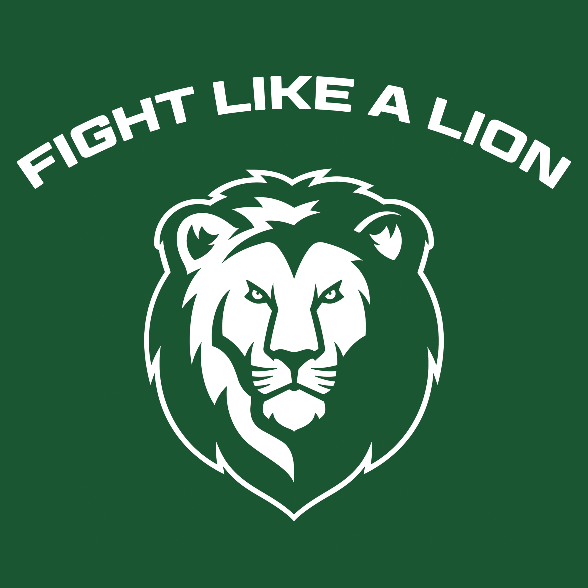 Logo for the Fight Like a Lion podcast.