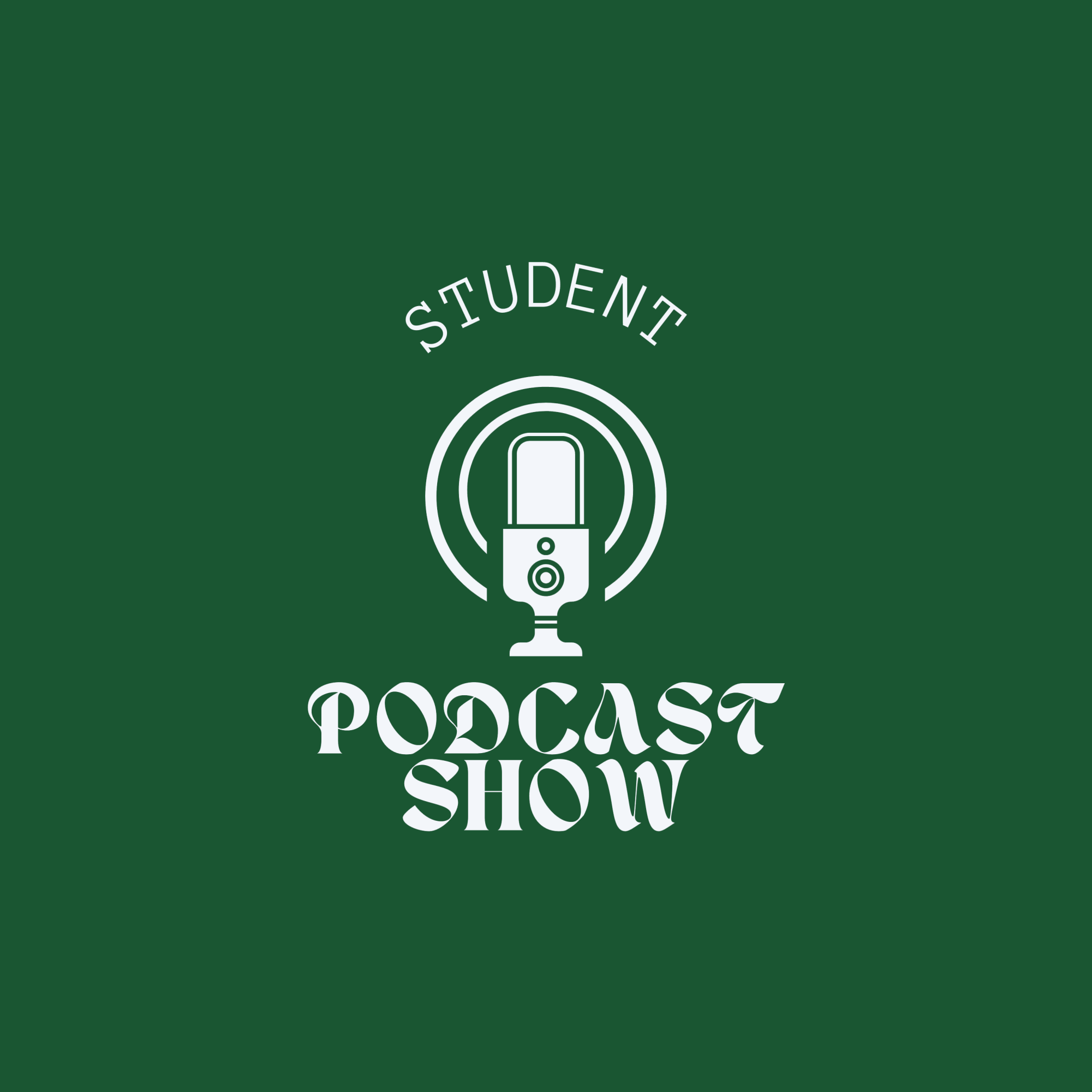 Logo for the Student Podcast Show.
