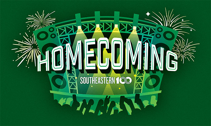 Homecoming Southeastern 100 logo